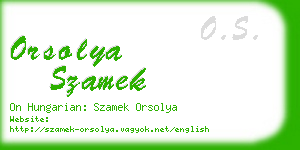 orsolya szamek business card